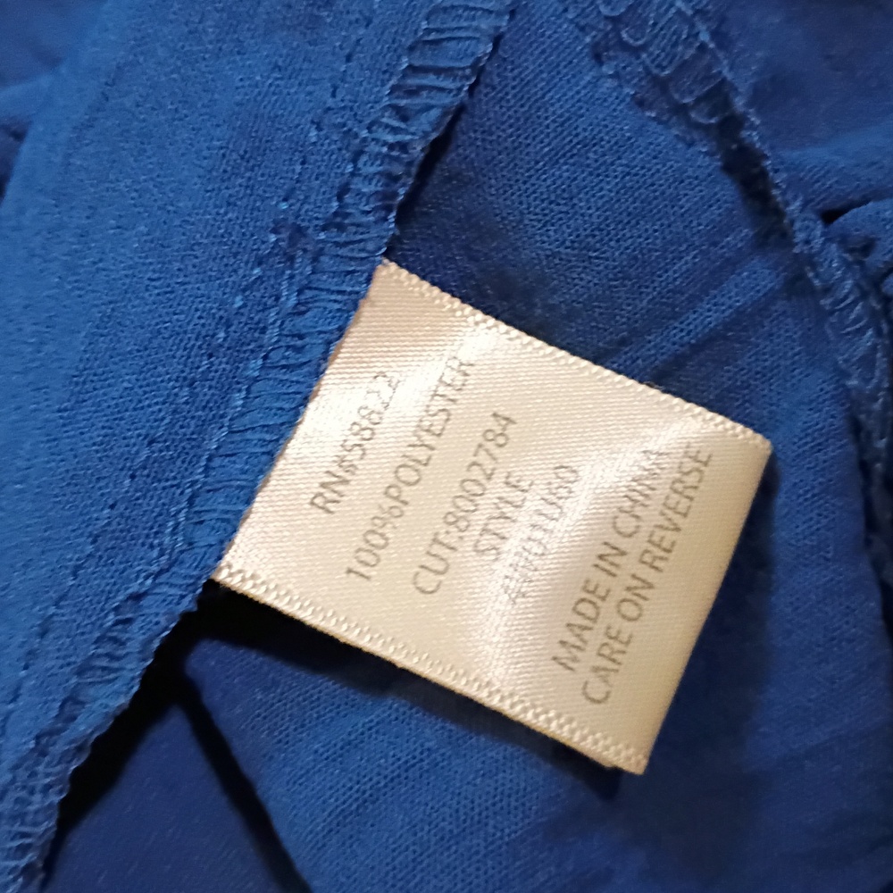 Max Studio Blue Ruffle Dress - Picture 3 of 6